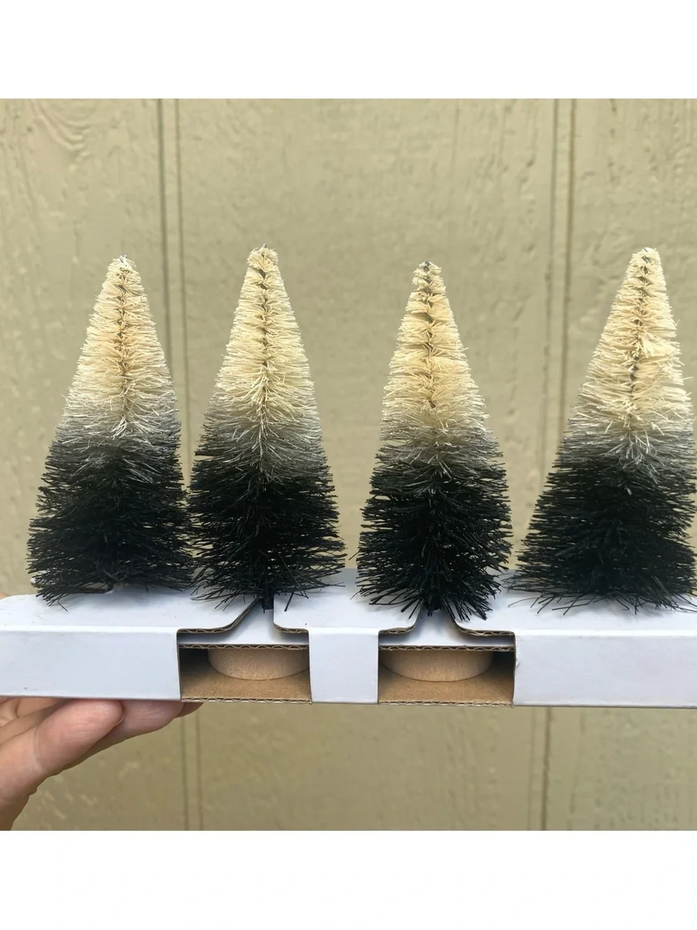 Target Hyde & Eek 2024 Small Bottle Brush Halloween Trees Set of 4